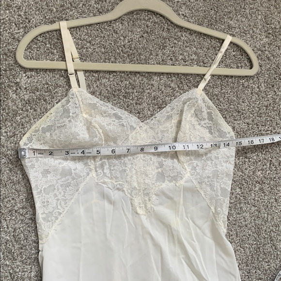Vintage Rogers White Lace Trim Slip Dress - Picture 7 of 12